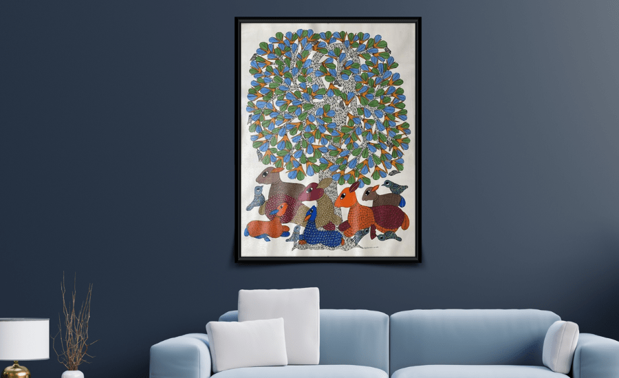 Create a Unique Space with Gond Art: A Guide for Incorporating Cultural Elements in interior spaces