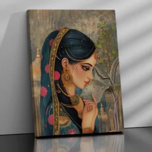 Royal Rajasthan Lady Canvas Art