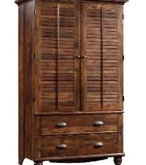 Brown Color Solid Wood Almira With 2 Gate & 2 Drawer