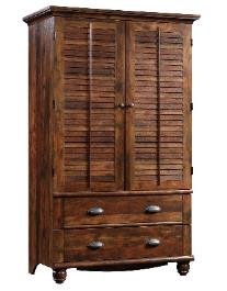 Brown Color Solid Wood Almira With 2 Gate & 2 Drawer