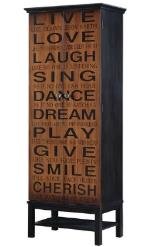 Brown Color Solid Wood Almira With 2 Gate