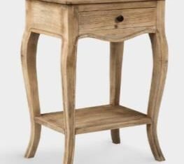 Brown Color Wooden Bedside With 1 Drawer
