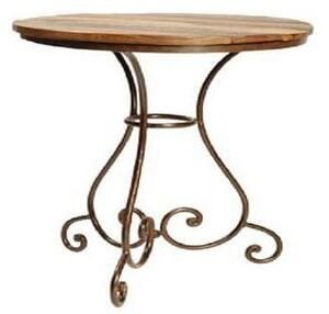 Brown Color Wooden + Iron Bedside
