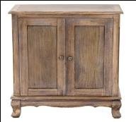 Brown Color Pedras Mango Wood Sideboard With 2 Gate