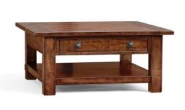 Brown Color Wooden Coffee Table With 2 Drawer