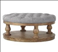 Brown & Grey Color Pardo Mango Wood Coffee Table