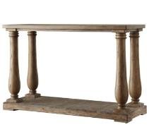 Brown Color Fery Mango Wooden Distress Finish Console Table