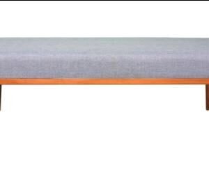 Brown & Grey Color Havana Modern Wooden Cushion Bench