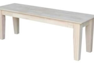 White Color Wooden Bench