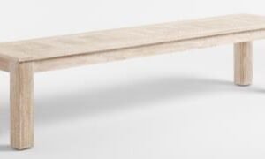 White Color Wooden Bench