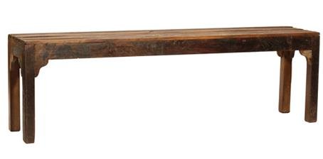 Brown Color Wooden Bench