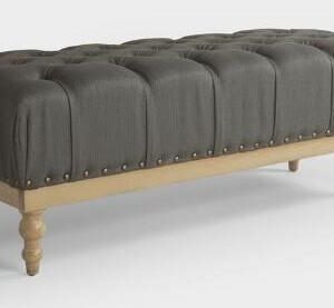Brown Color Wooden Cushion Bench
