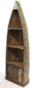 Brown Color Solid Wood Book Shelf With 1 Gate