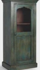 Multicolor Solid Wood Book Shelf With 1 Gate