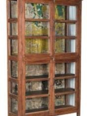 Multicolor Solid Wood Book Shelf With 4 Gate