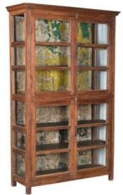 Multicolor Solid Wood Book Shelf With 4 Gate