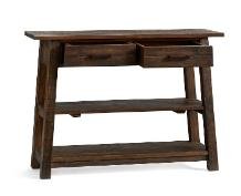 Brown Color Solid Wood Buffet Unit With 2 Drawer