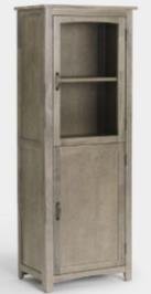 Brown Color Solid Wood Buffet Unit With 2 Gate