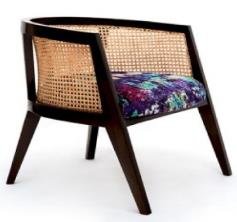 Multicolor Wood Chair With Cushion