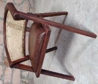 Brown Color Wood Chair With Cushion