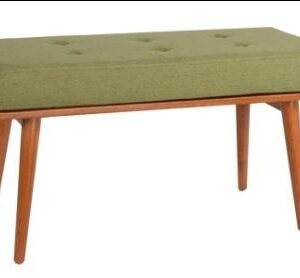 Brown & Green Color Salern Modern Bench With Comfy Cushion