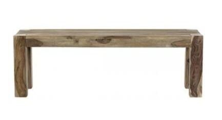 Brown Color Forio Modern Gray Sheesham Wood Bench