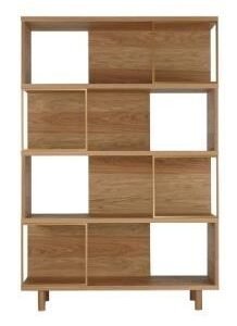 Brown Color Solid Wood Book Shelf