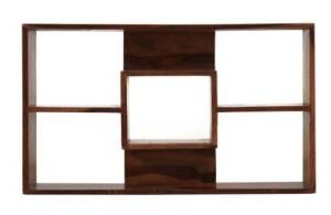 Brown Color Solid Wood Book Shelf