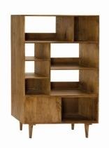 Brown Color Solid Wood Book Shelf