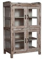 White Color Solid Wood Buffet Unit With 4 Gate
