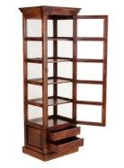 Brown Color Solid Wood Buffet Unit With 1 Gate & 2 Drawer