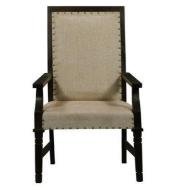 Brown Color Banzi Long Sheesham Natural Black Chair With Cushion