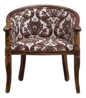 Black Color Accent Sheesham Wood Side Chair With Cushion